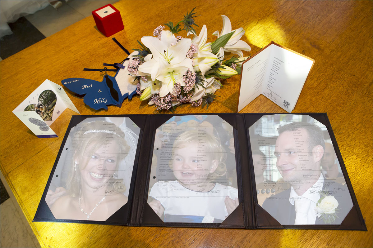 bruiloft ceremonie gouda akte